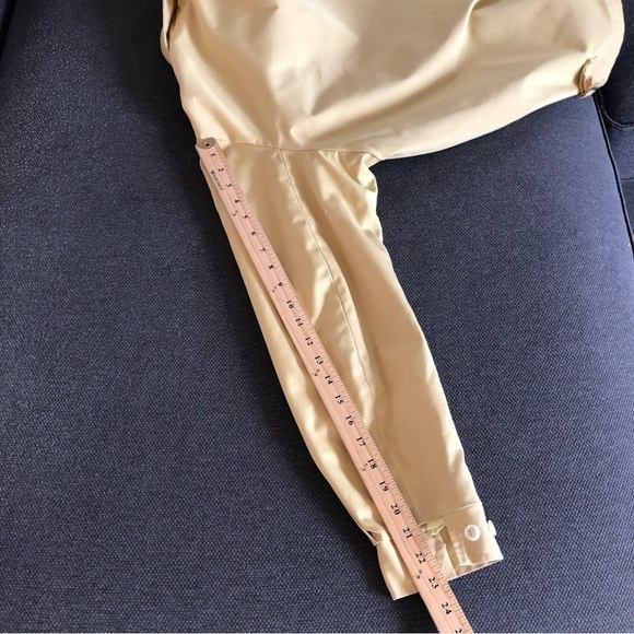 VINTAGE Permanent Press mustard yellow canvas cotton zip up jacket lined 36 - Picture 13 of 13